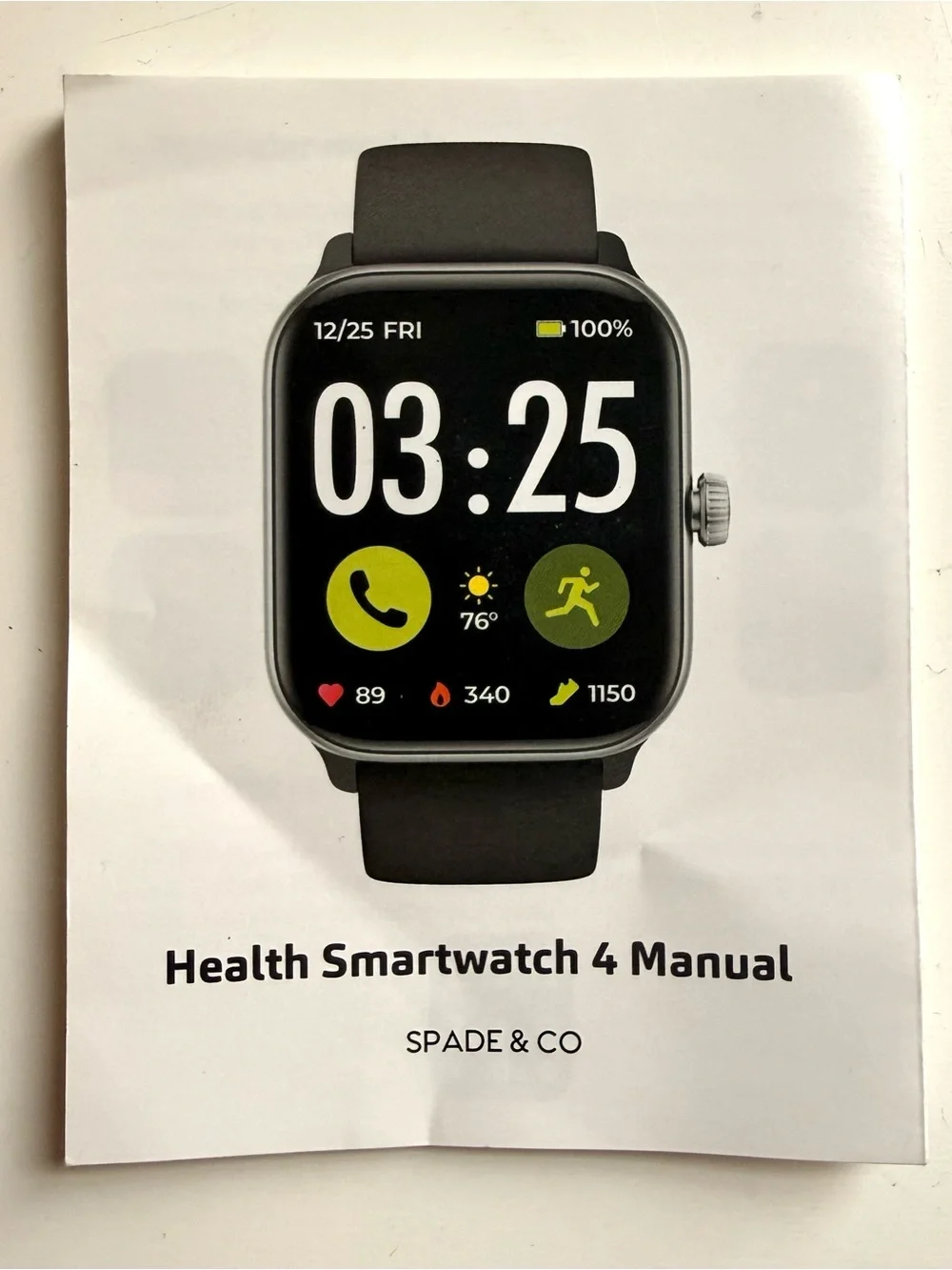 Spade & Co Smartwatch 4 with Rose Gold case and multiple bands